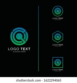 Design-Vorlagenelemente für das Logo Buchstabe C