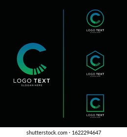 Letter C logo icon design template elements
