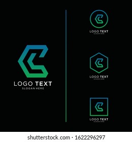 Letter C logo icon design template elements
