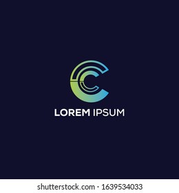 Letter C logo icon design template elements.