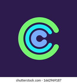 Letter C logo. Icon design. Template elements - vector sign