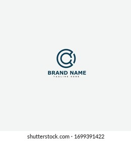 Elemento de plantilla de diseño de icono de logotipo C de carta