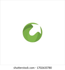 Letter C logo icon for a design template element
