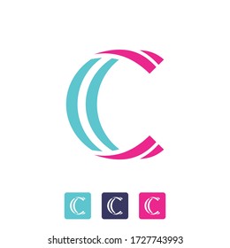 Letter C logo icon design template elements.