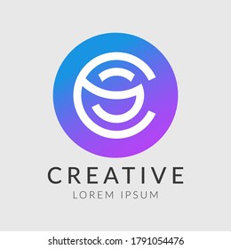 Letter C logo icon design template elements