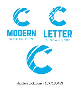 Letter C logo icon design. Minimalism C logotype