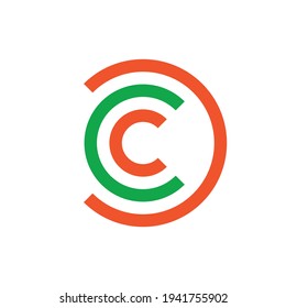 Letter C logo. Icon design. Template element - vector sign