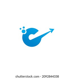 Plantilla de diseño de iconos del logotipo de la letra C