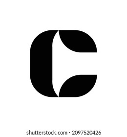 Letter C logo. Icon design. Template elements. Geometric abstract logos