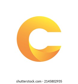 Letter C logo icon design template elements. Vector color sign.