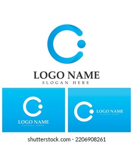Letter C and C logo icon design template elements