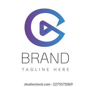 Elementos de la plantilla de diseño de iconos del logotipo de la letra C. Usable para marca, logotipos de negocios y tecnología.
