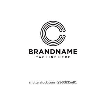 Letter C logo icon design template elements