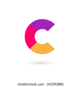 Letter C logo icon design template elements 