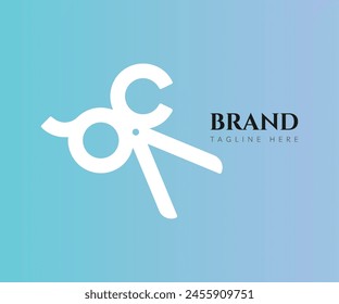 Elementos de Plantilla de diseño de íconos de logotipo C. Se puede utilizar para logotipos de marca y de empresa.

