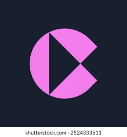 Letter C logo. Icon design. Template elements. Geometric abstract logos