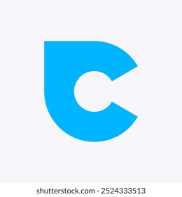 Letter C logo. Icon design. Template elements. Geometric abstract logos