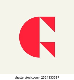 Logotipo de la letra C. Diseño de iconos. Elementos de Plantilla. Logos abstractos geométricos