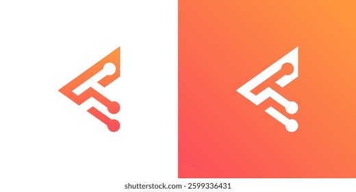 letter C logo icon design for tech, Initial C combination with icon dot or point technology style for Digital, Data, Connection, Software and business, Vector illustration templates.