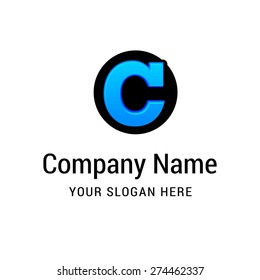 Letter C logo icon design | alphabet letter | Stylish Colorful typographic template elements | shiny icon template | corporate identity