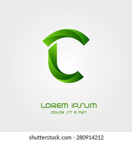 Letter C logo icon design template elements, Vector illustration Eps 10