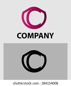 Letter C logo icon design template elements 