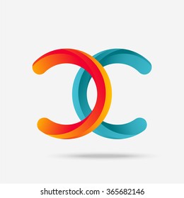 Letter C logo icon design template elements