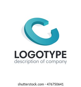 Letter C logo icon design template elements