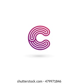 Letter C logo icon design template elements
