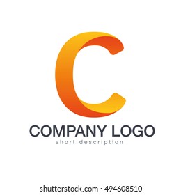 Letter C logo icon design template elements