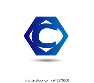 Letter C logo icon design template elements
