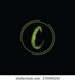 Letter C logo icon flat and vector design template.