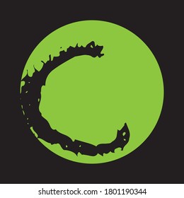 Icono del logotipo de la letra C modelo de diseño plano y vectorial
