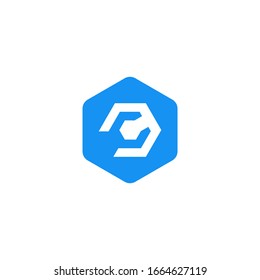 letter C logo icon simple