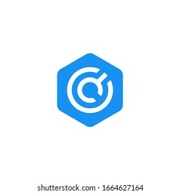 letter C logo icon simple
