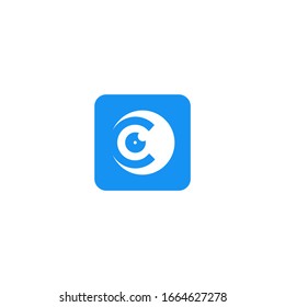 letter C logo icon simple