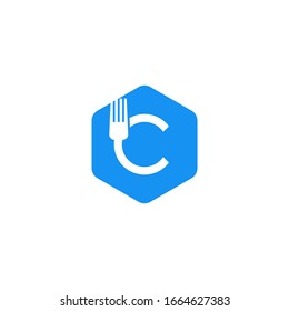 letter C logo icon simple