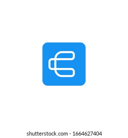 icono del logotipo C simple