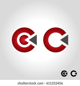 letter c logo, icon and symbol vector illustration