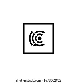Symbol des Buchstaben C-Logos