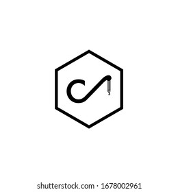 plantilla de icono del logotipo de la letra C
