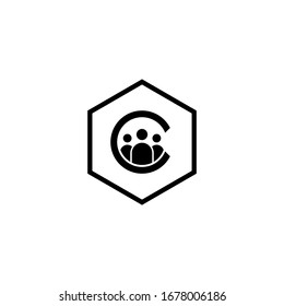 Symbol des Buchstaben C-Logos