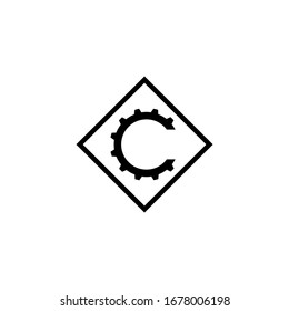 Symbol des Buchstaben C-Logos