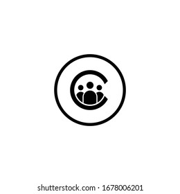 letter C logo icon template