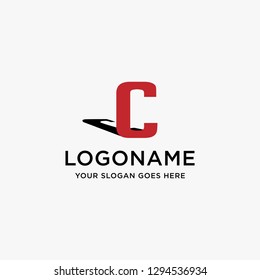 Letter C logo icon vector on white background