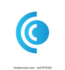 letter c logo icon vector illustration design