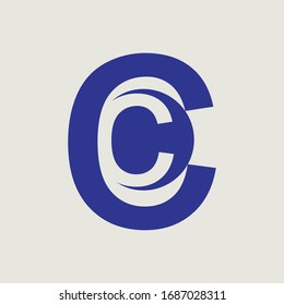 Diseño vectorial de icono del logotipo de la letra C, Se puede utilizar para identidad corporativa, icono de aplicación, logotipo del salón de belleza, diferentes diseños de signos del logotipo.