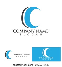 Letter C Logo icon vector illustration design template