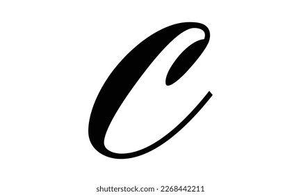 Letter C Logo Icon Vector Design. Creative simple elegant logo design Vector illustration