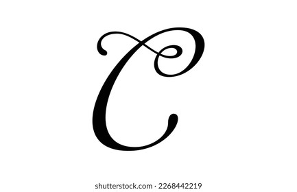 Letter C Logo Icon Vector Design. Creative simple elegant logo design Vector illustration